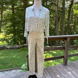 ZARA *** SALE *** 2 Piece Matching Set Bouse and Pant